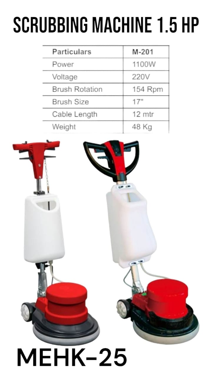 SCRUBBING MACHINE 1.5 HP